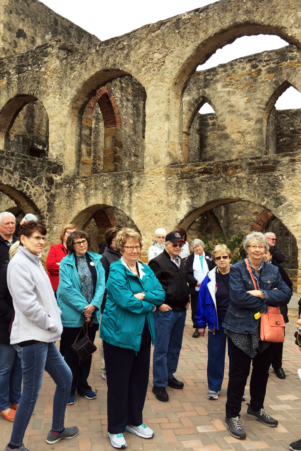 116 Fun Club travelers at the San Jose Mission in San Antonio.JPG
